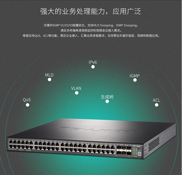 TP-LINK TL-SH8452 萬兆上聯(lián)三層交換機