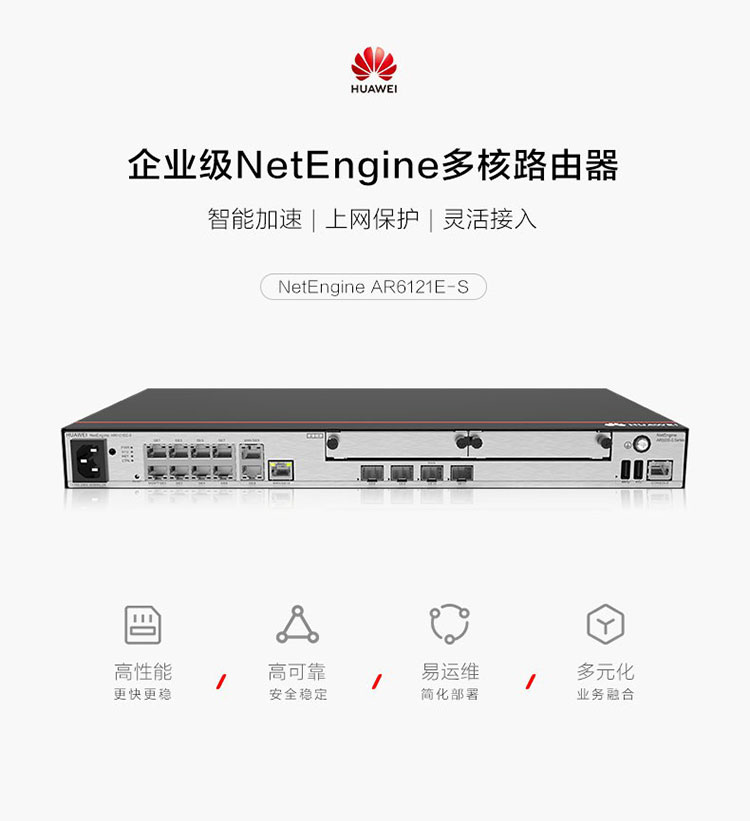 華為 AR6121E-S 千兆企業(yè)級路由器