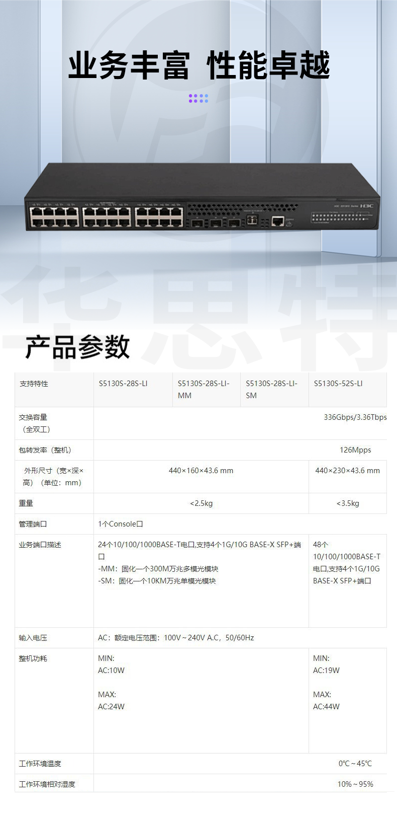 H3C交換機(jī) S5130S-28S-LI-SM